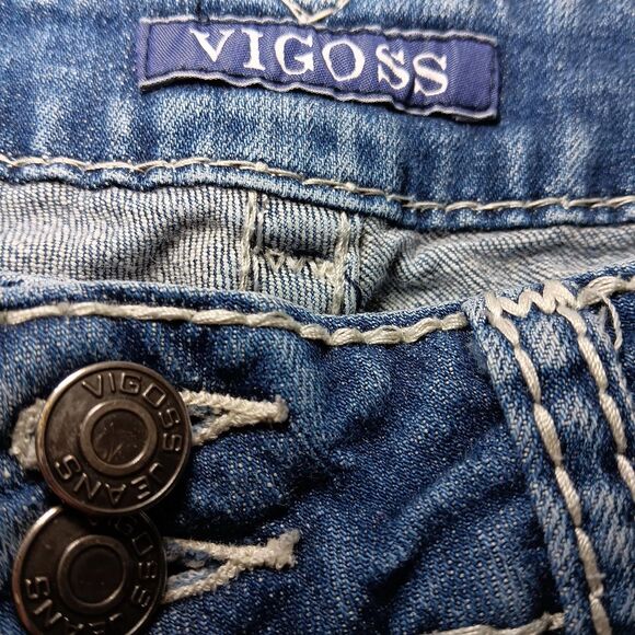 Vigoss Women's Sz 11 Length 31 Boot Cut Jeans The Dublin Style Light Wash - Picture 9 of 11